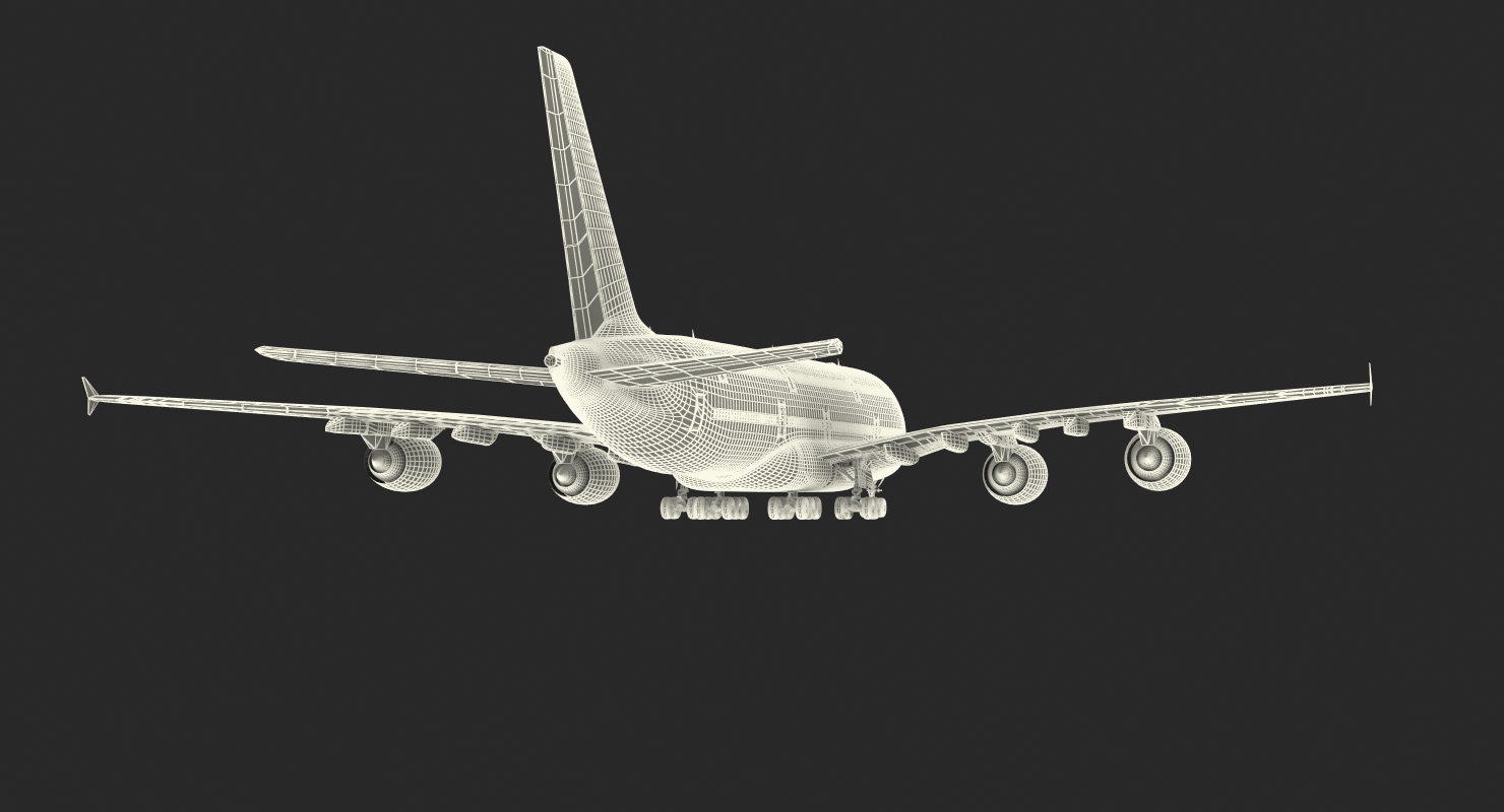 Airbus A380 1000 Air France 3D